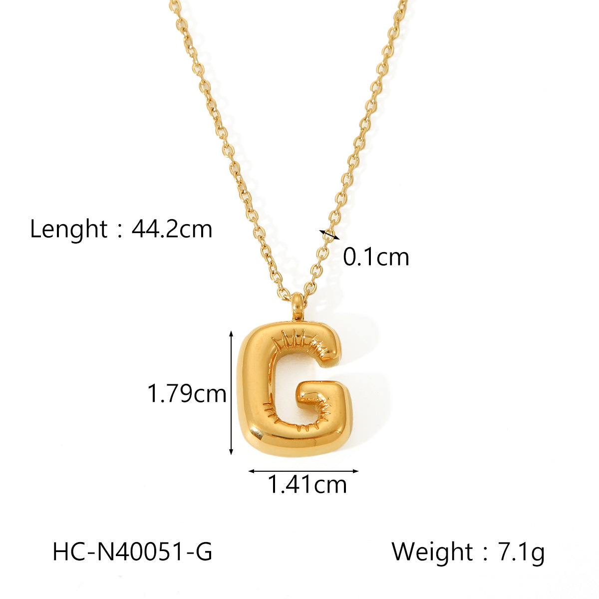 Collana con ciondolo a bolla in acciaio al titanio con finitura galvanica per donna, catena in acciaio inossidabile con ciondolo minimalista alla moda con alfabeto