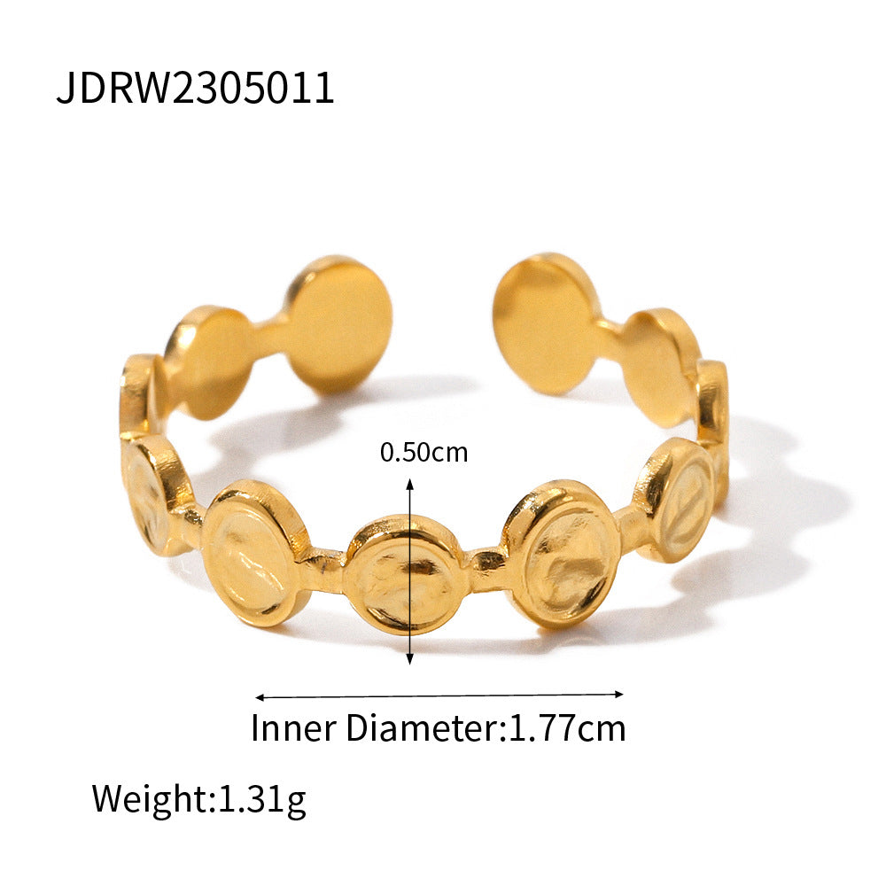 Minimalist Geometric Star Stainless Steel PVD Bracelet for Women