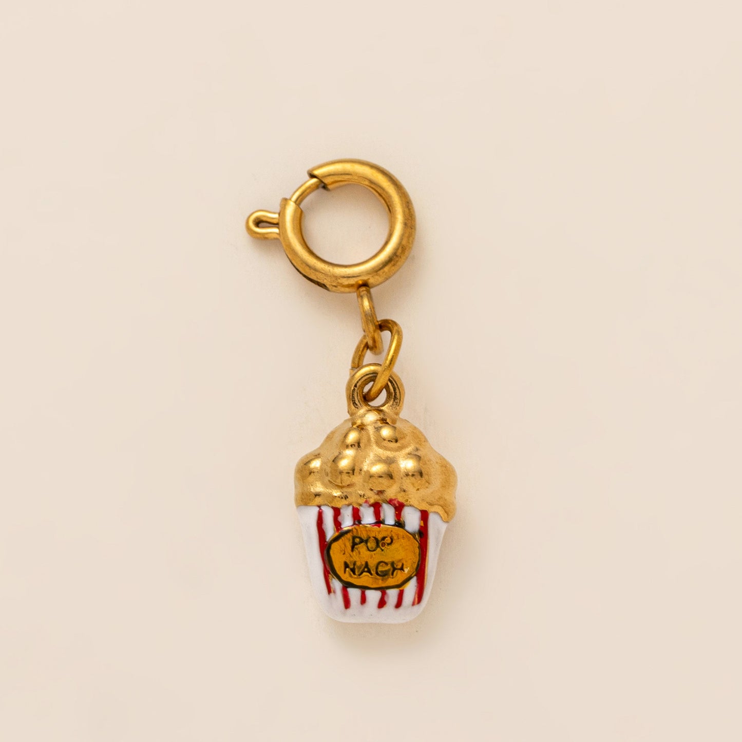 Vintage 18K Gold Plated Stainless Steel Planet Flower Pendant Charm Bar