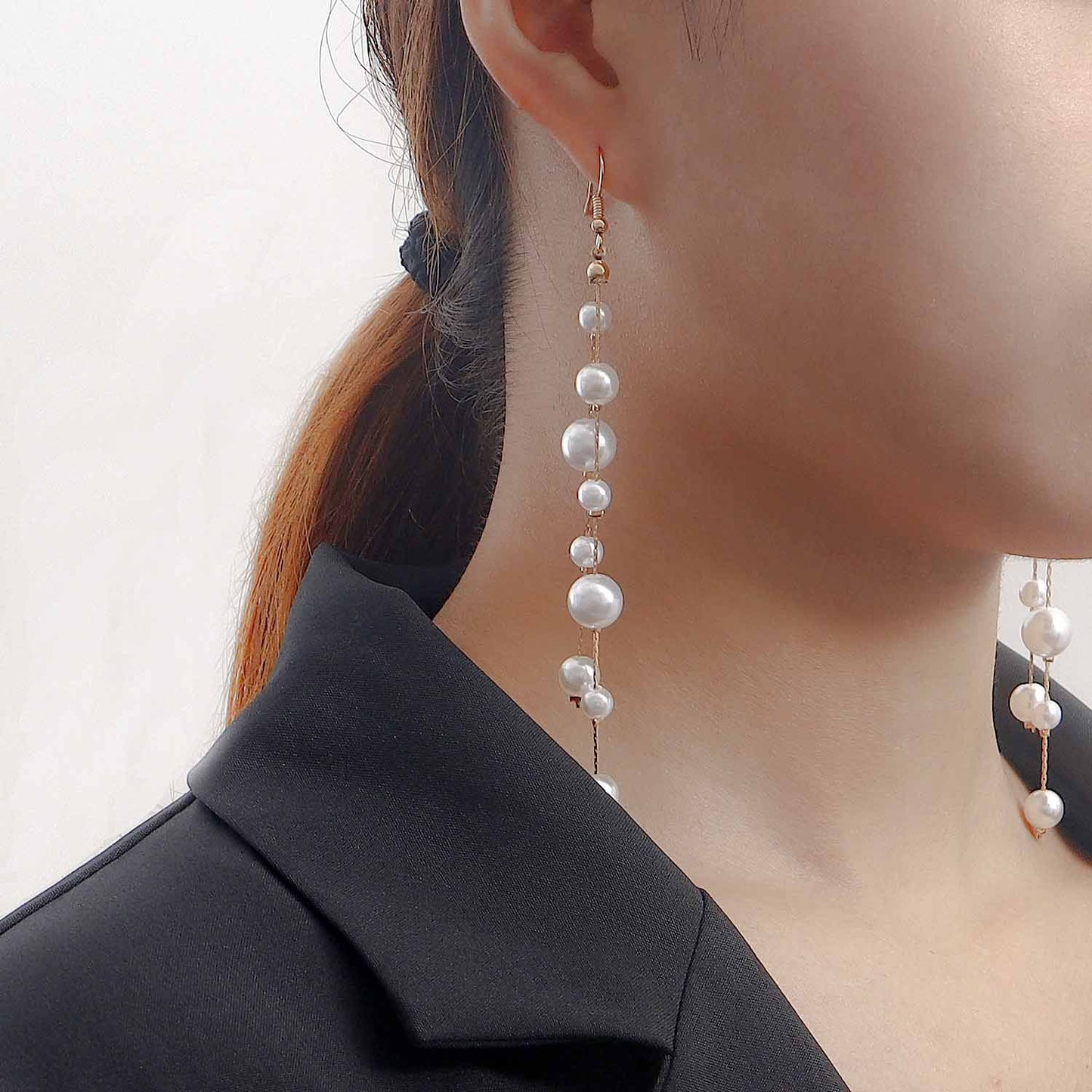 Vintage Geometric Alloy Pendant Earrings with Plated Finish for Women