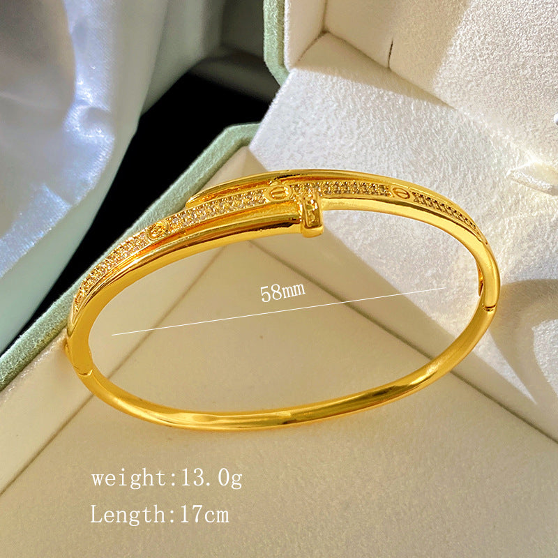 Vintage Plated Titanium Steel Bracelet