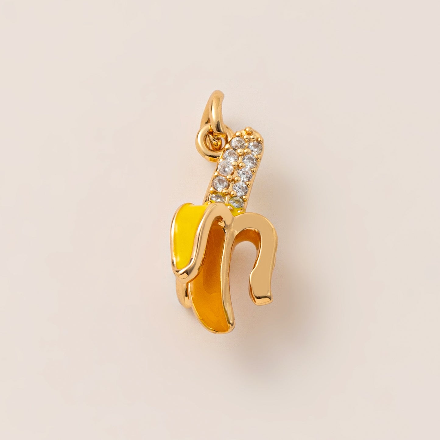 18K Gold Plated Stainless Steel Fruit Charm Bar for DIY Necklace