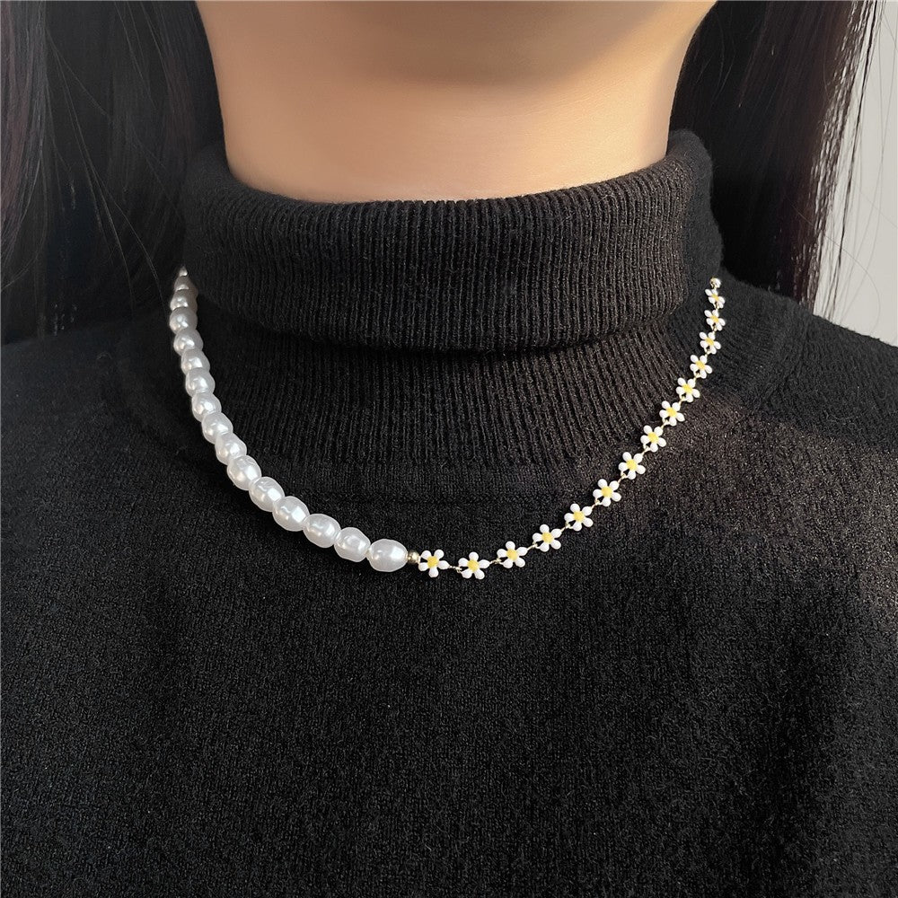 Casual Geometric Alloy Ball Chain Necklace