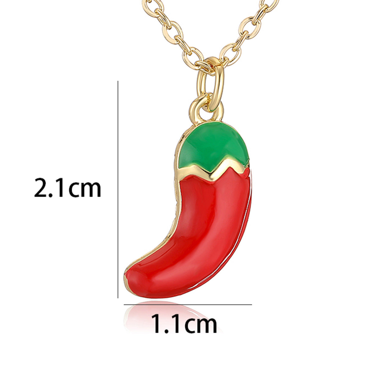 Barra de Abalorio de Frutas Esmaltadas Minimalistas con Baño de Oro de 18K
