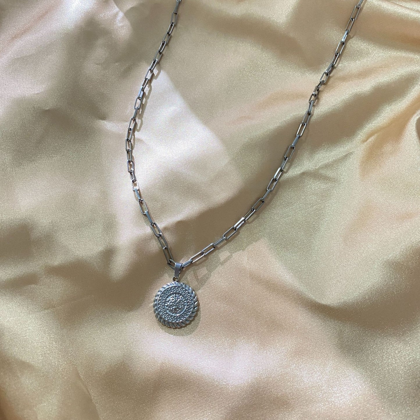 Vintage Sun Star Geometric Titanium Steel Plated Pendant Necklace for Unisex