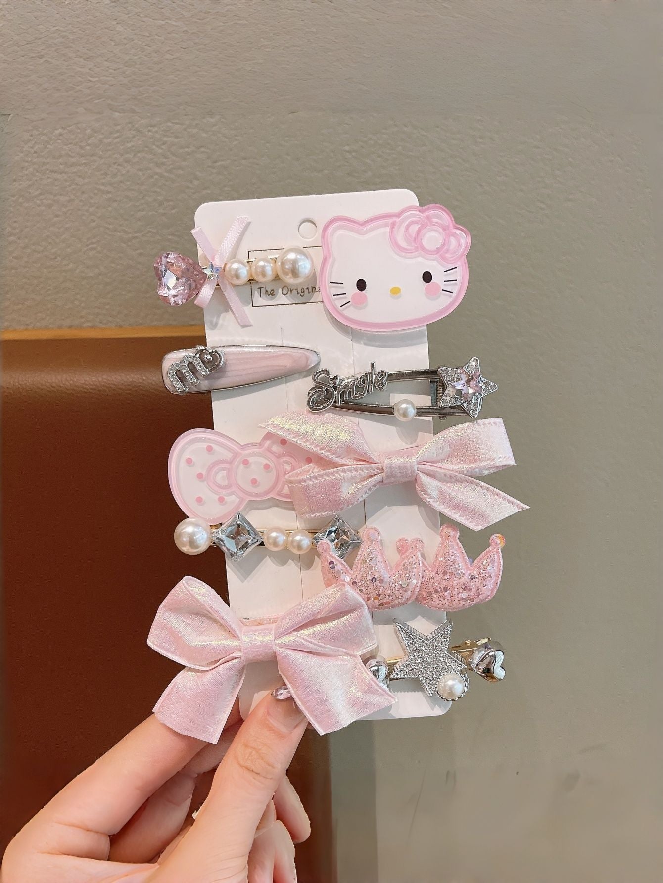 Natural Style Bow-Shaped Polyester Hair Clip for Girls with Ruffled and Mesh Details, Duckbill Clip Design, Princess Collection