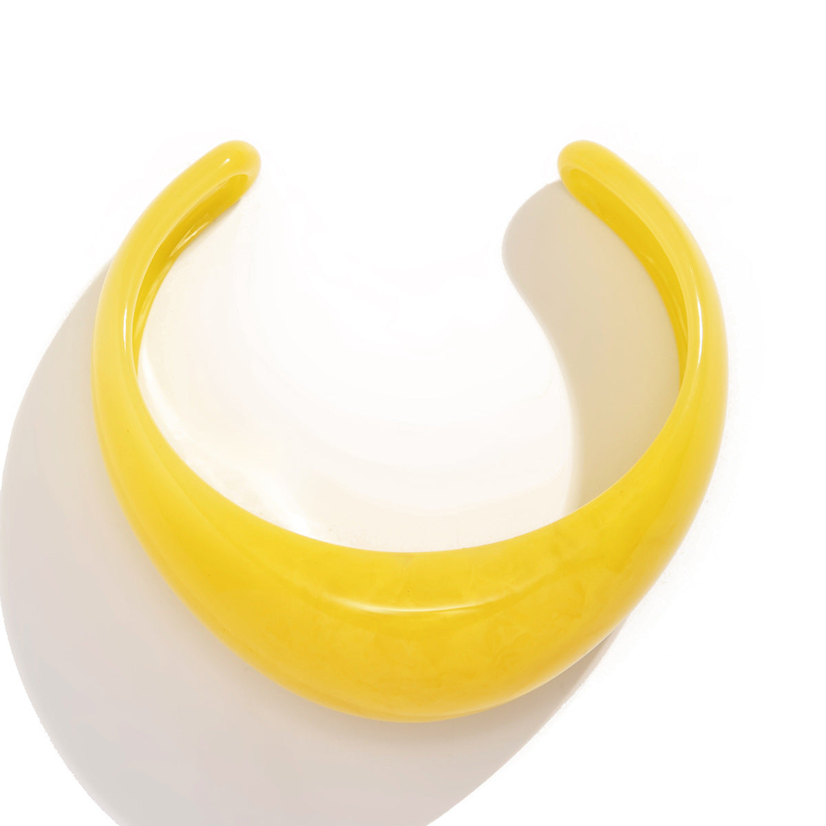 Bracciale Irregolare Geometrico Acrilico a Goccia con Superficie Testurizzata Astratta Multicolore