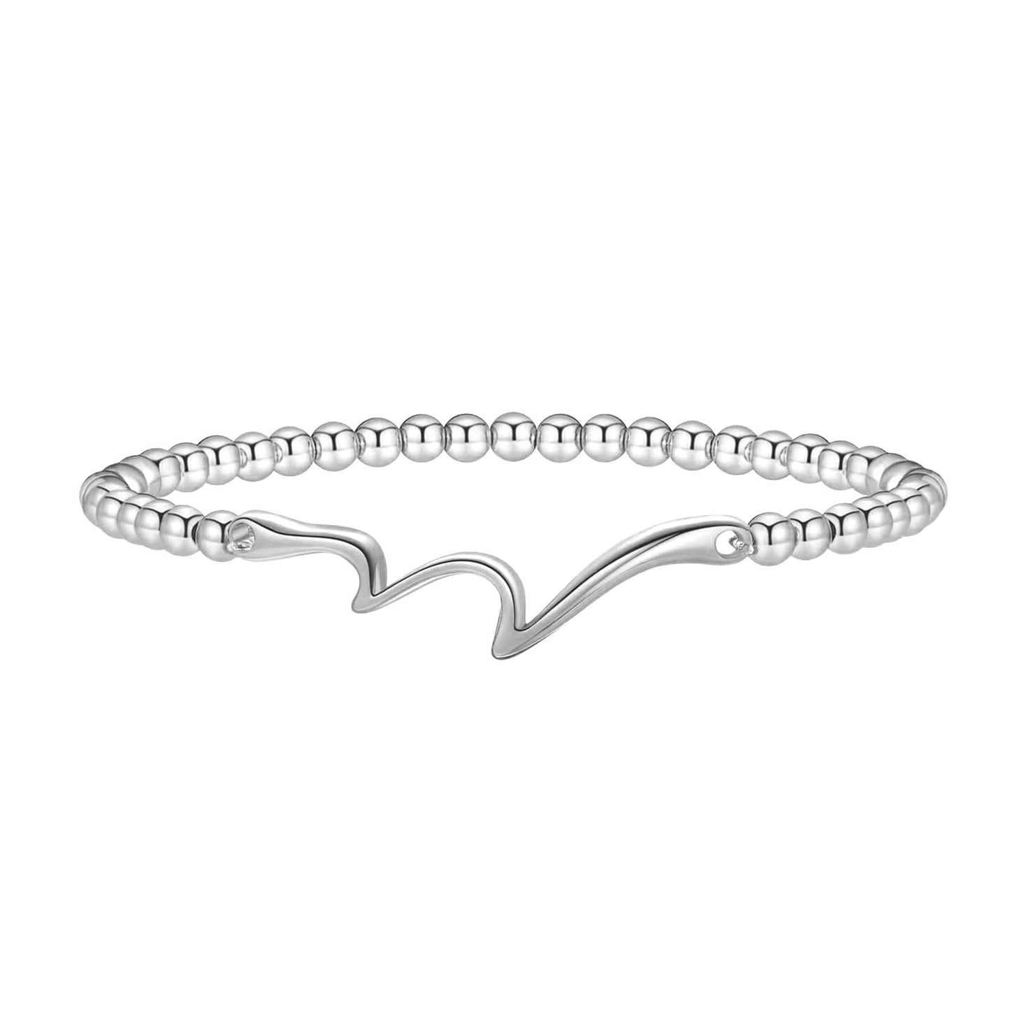 Minimalist Elegant Brass Plated Bow Bracelet for Women Adjustable Beaded Hand Jewelry