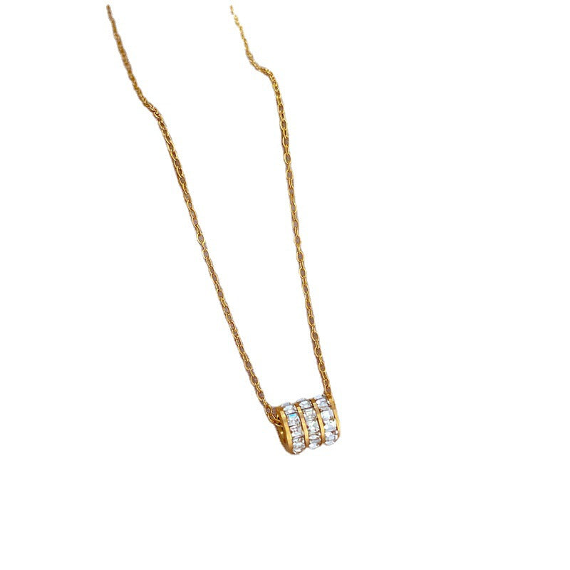 Minimalist Geometric Titanium Steel Collar Necklace for Women
