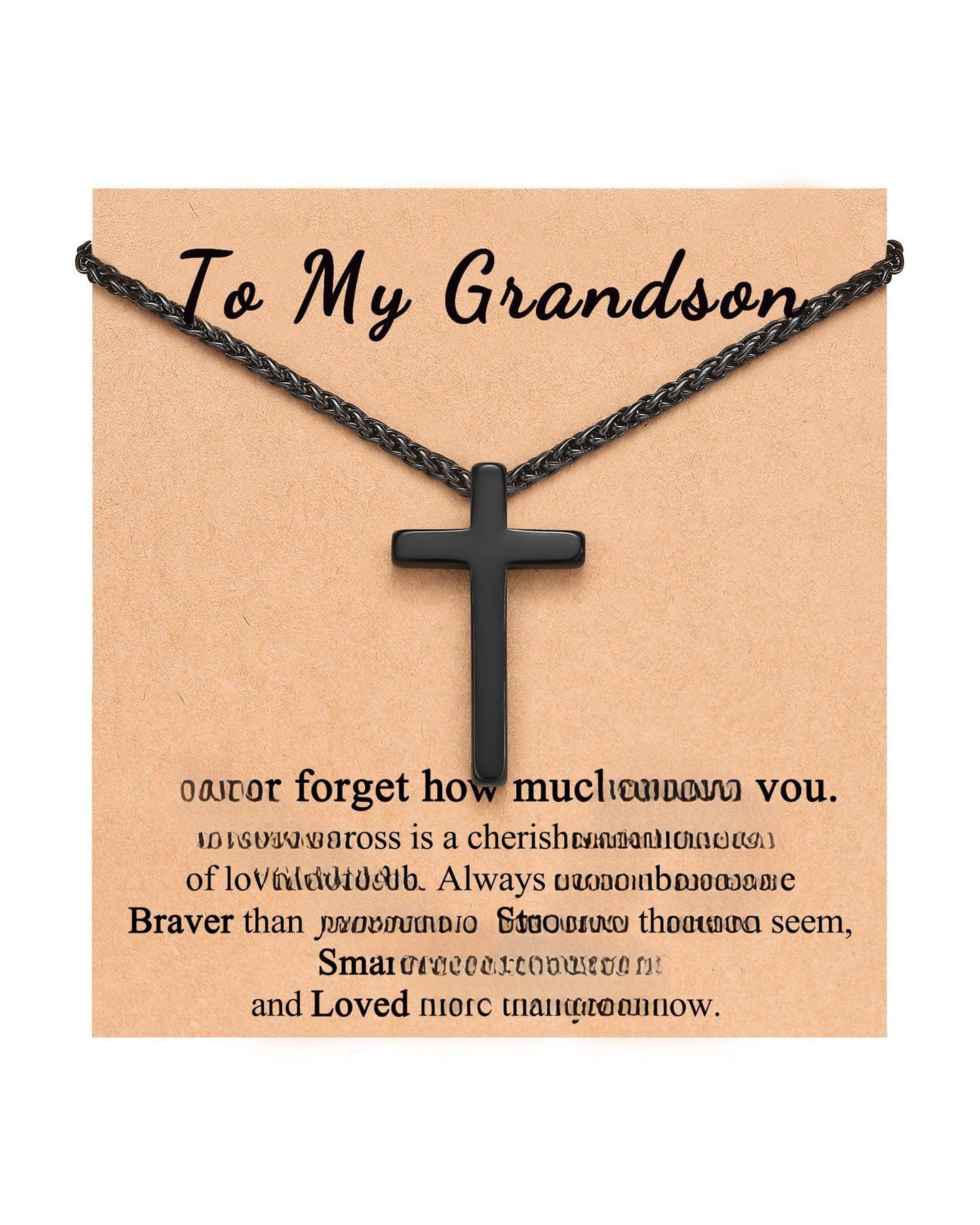 Streetwear Stainless Steel Plated Cross Pendant Necklace Snake Chain Unisex