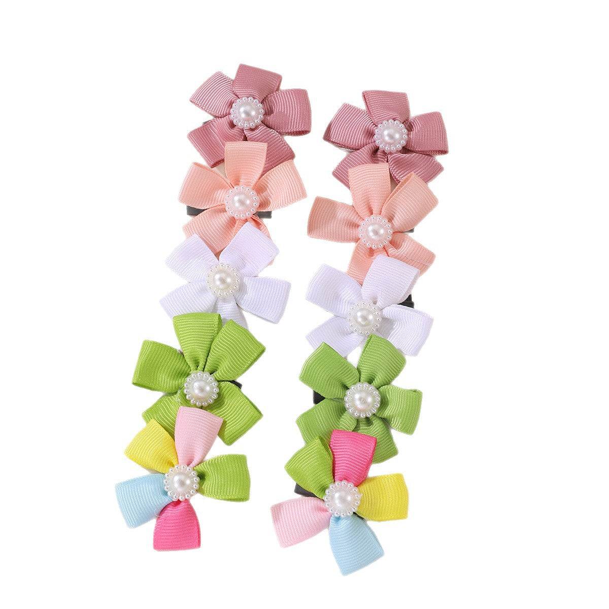 Sweet Princess Hair Clip for Girls with Bow Shape Made of Plastic Resin Butterfly Clip Side Hairpin for Children Aged 3 to 10 Years