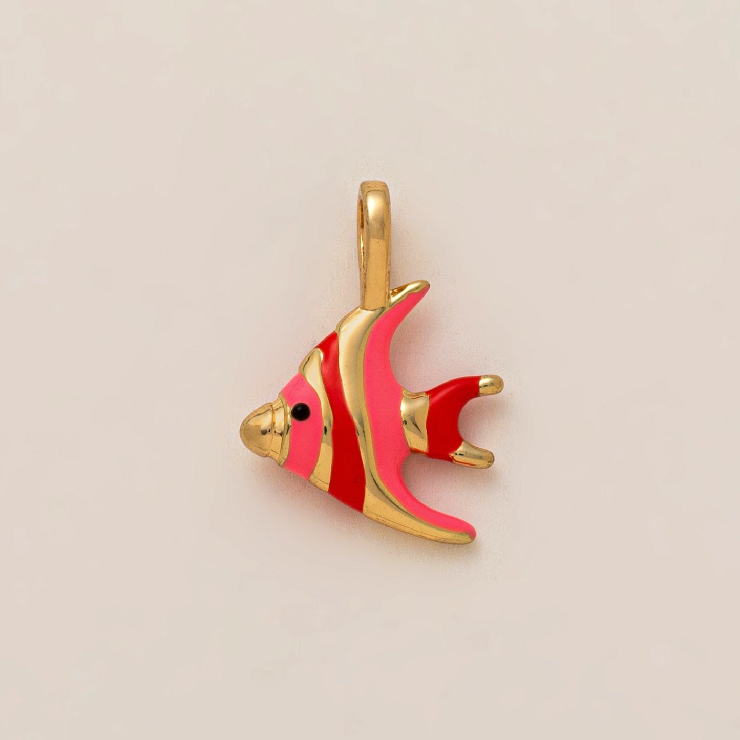 Vintage 18K Gold Plated Brass Animal Charm Bar