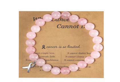 Elegant Pink Crystal Ribbon and Rhodonite Bow Bracelet for Women