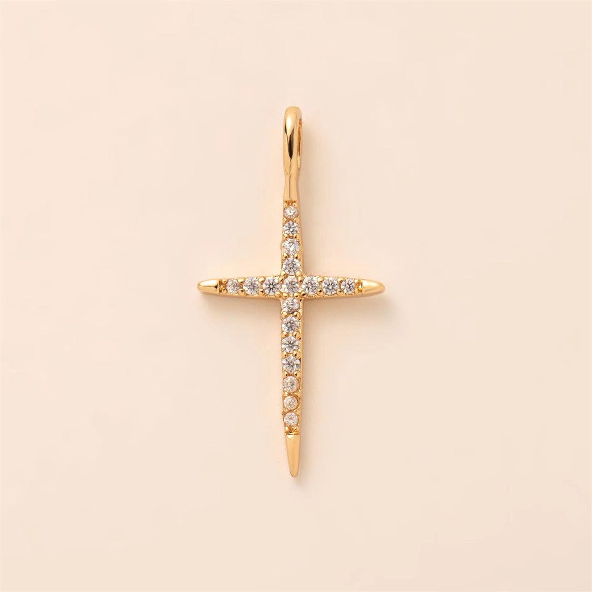 Fashion Gold Plated Brass Boot Charm Bar PVD Coated DIY Pendant