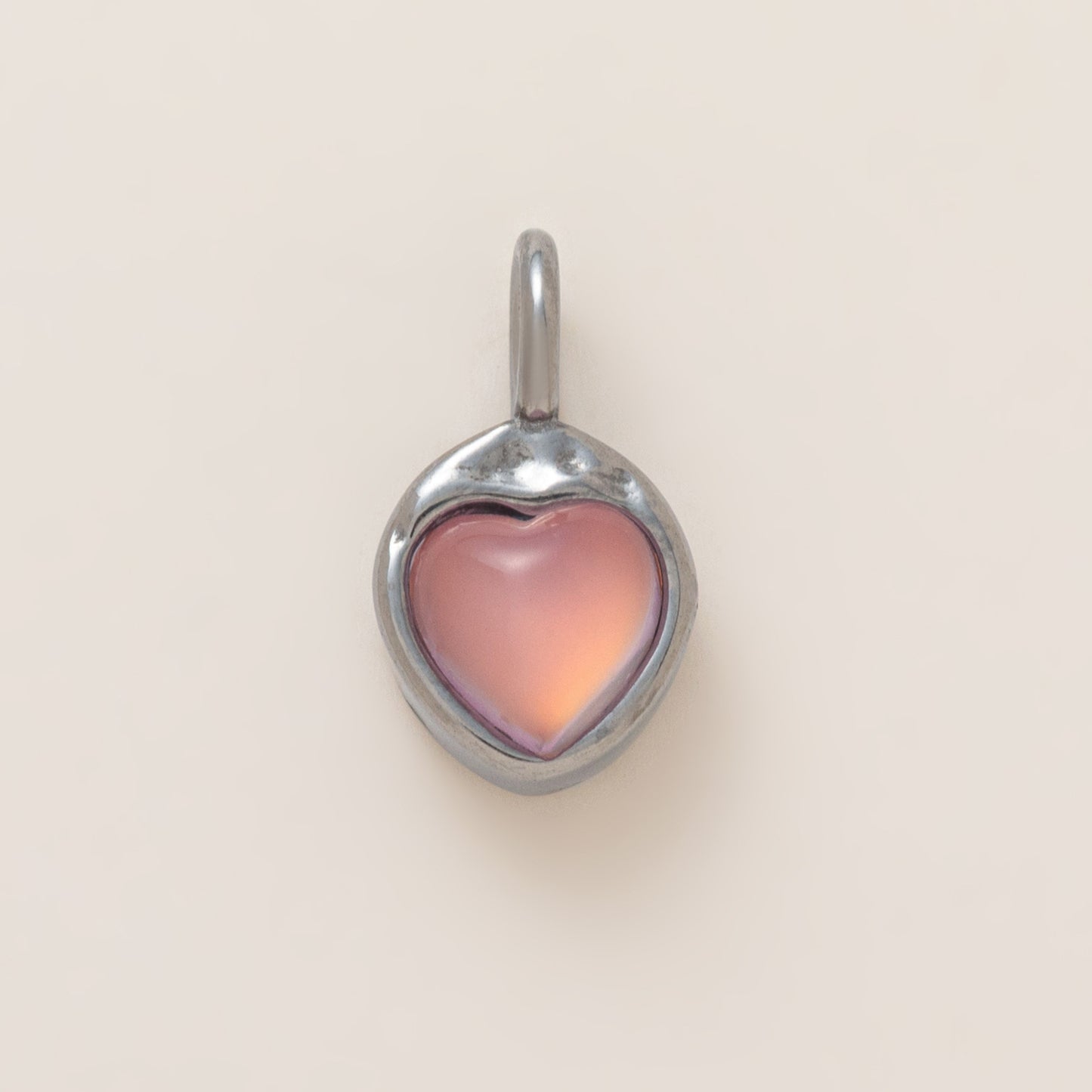 Vintage 18K Gold Plated PVD Stainless Steel Abstract Stone Cubic Zirconia Charm Bar