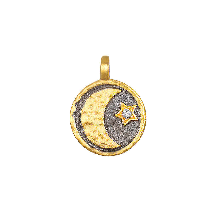 18K Gold Plated Stainless Steel Whisk Pendant Necklace with Cable Chain