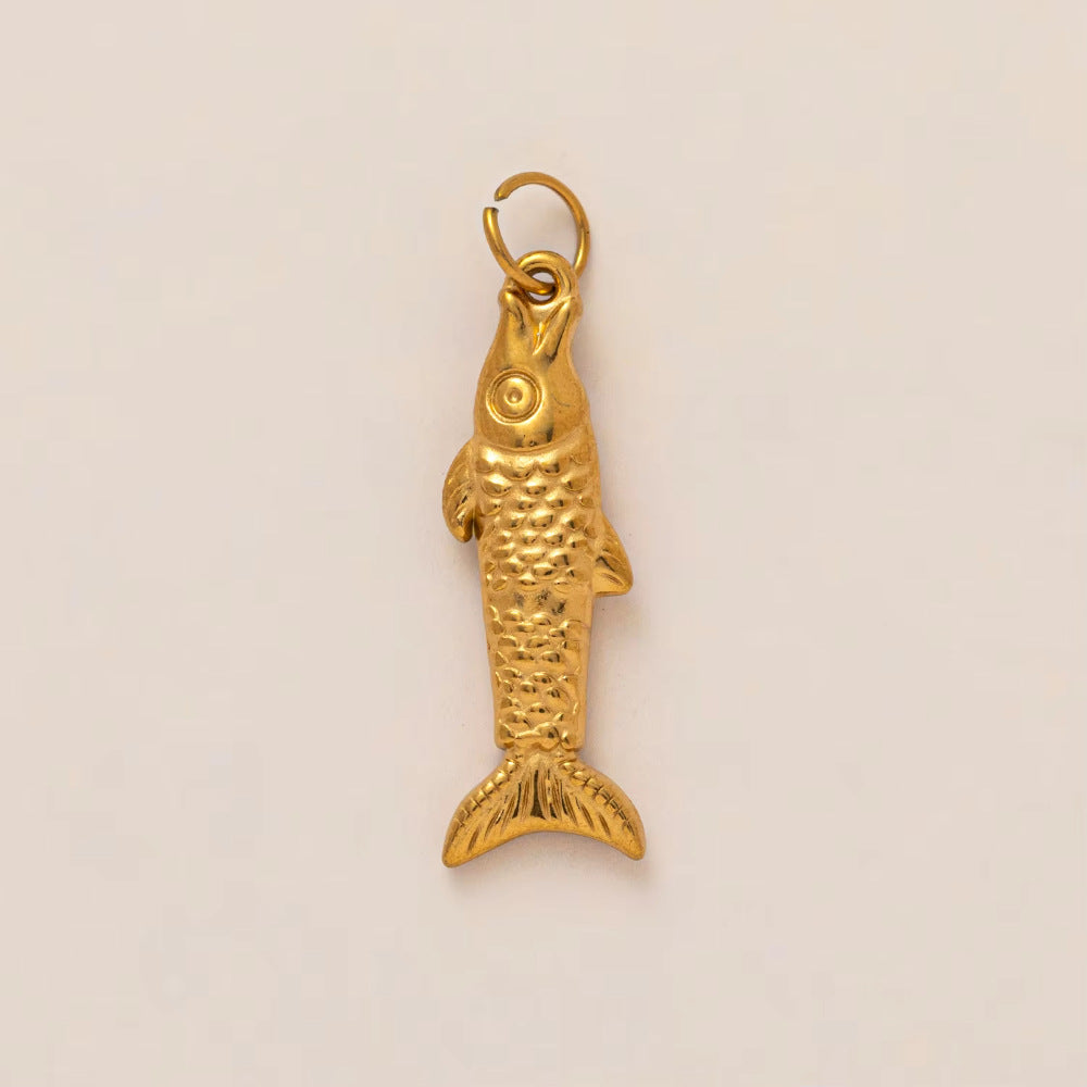 Minimalist 18K Gold Plated Titanium Steel Pendant for Women