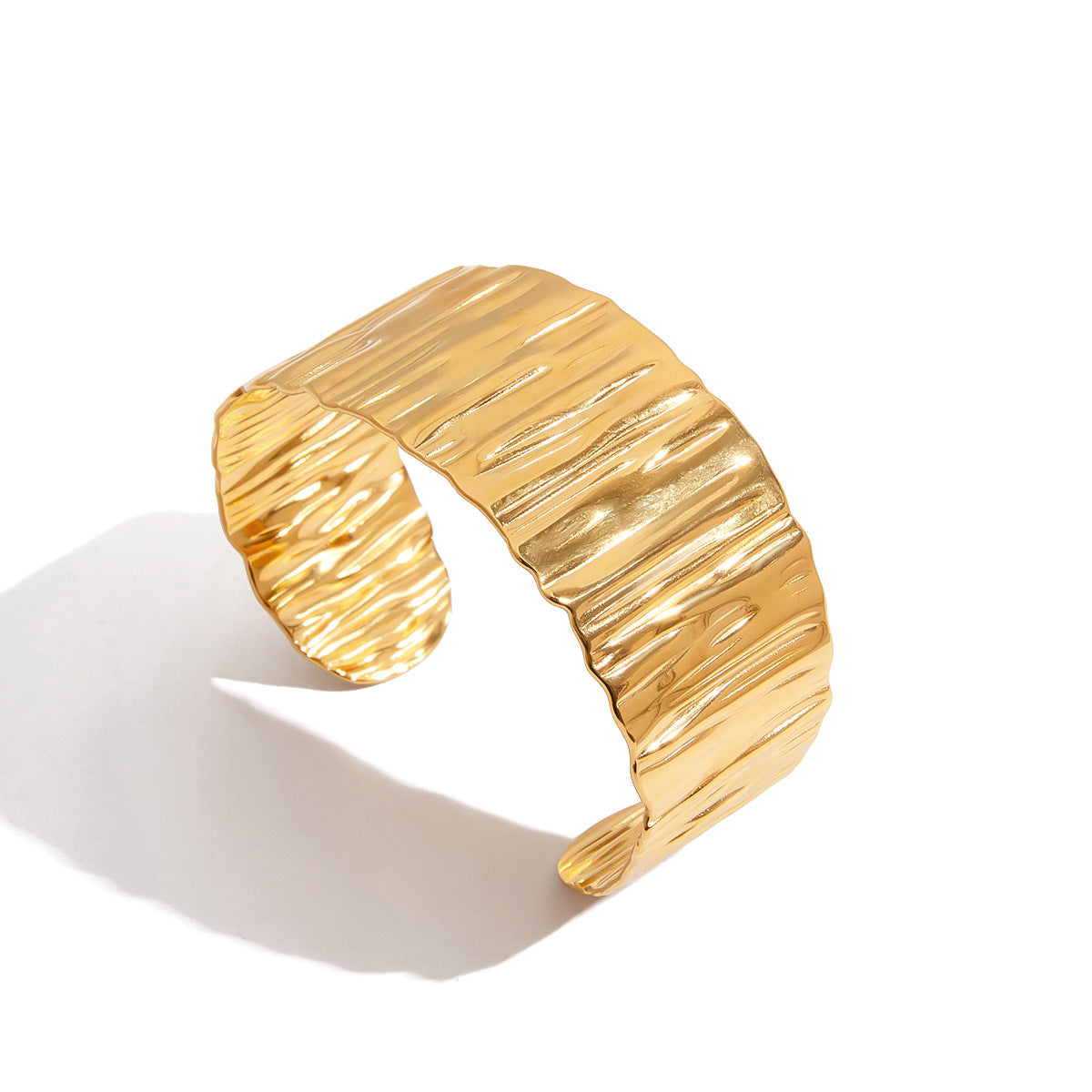 Geometric Plated Stainless Steel Bracelet for Women