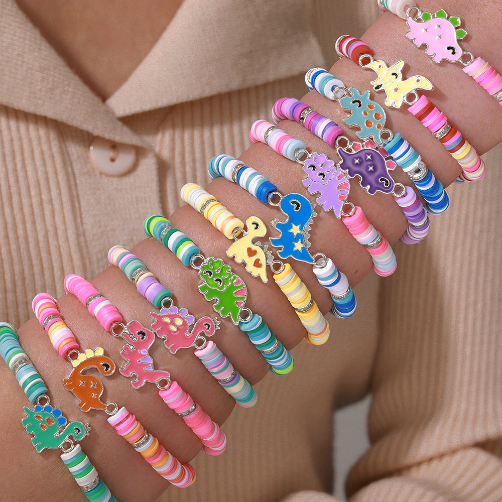 Cute Drip Oil Animal Resin Bracelet for Kids