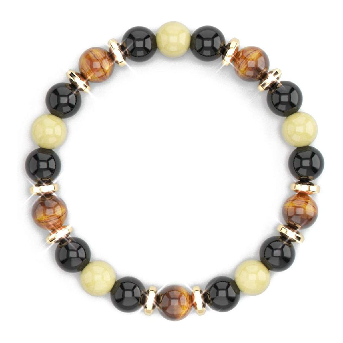 Geometric Floral Cubic Zirconia Elastic Bracelet Unisex