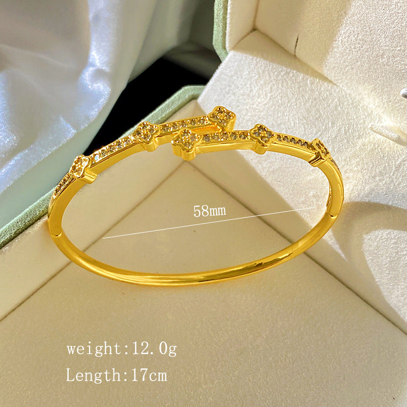 Vintage Plated Titanium Steel Bracelet