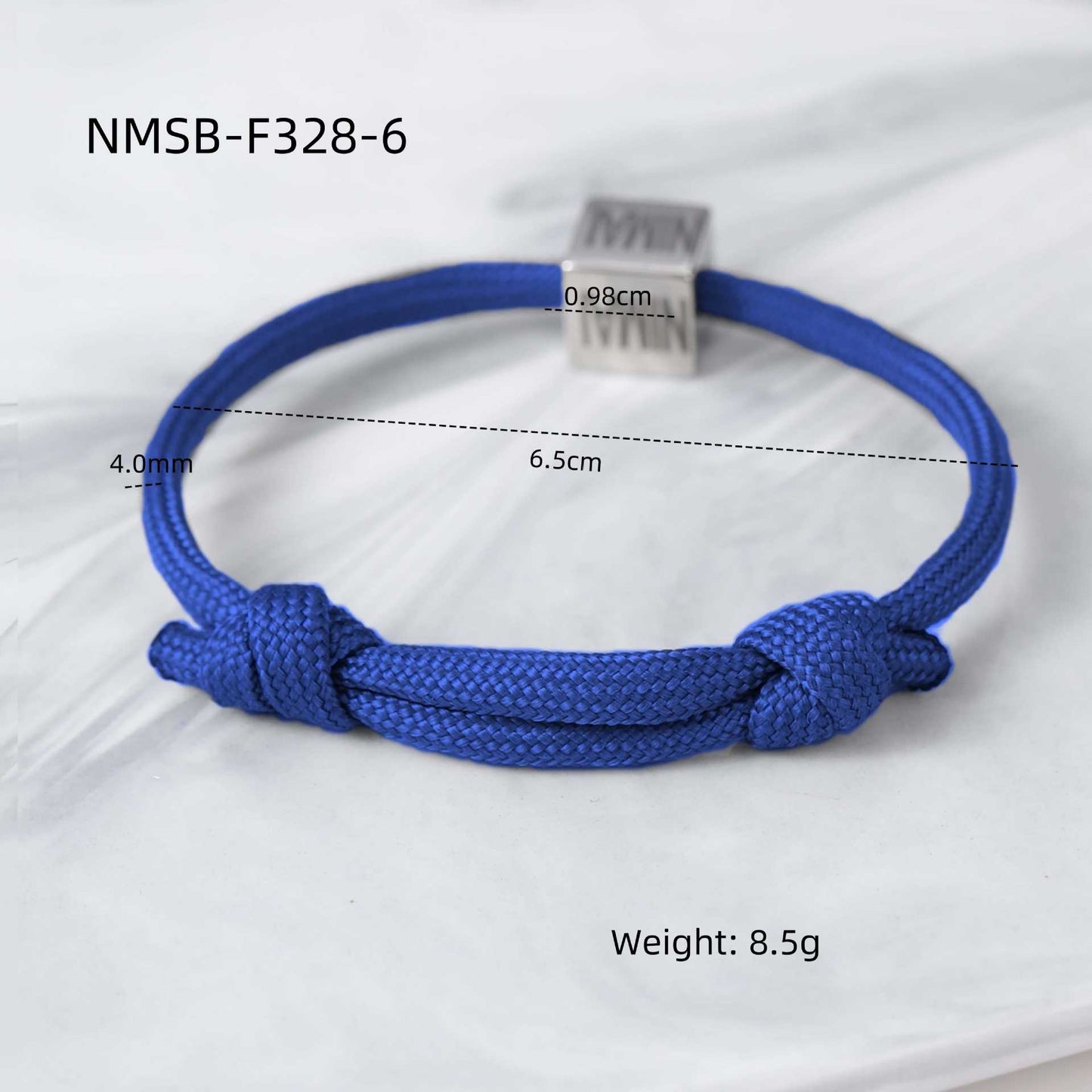Bracciale Intrecciato Regolabile in Stile Ufficio alla Moda in Acciaio al Titanio con Finitura Galvanizzata da Donna