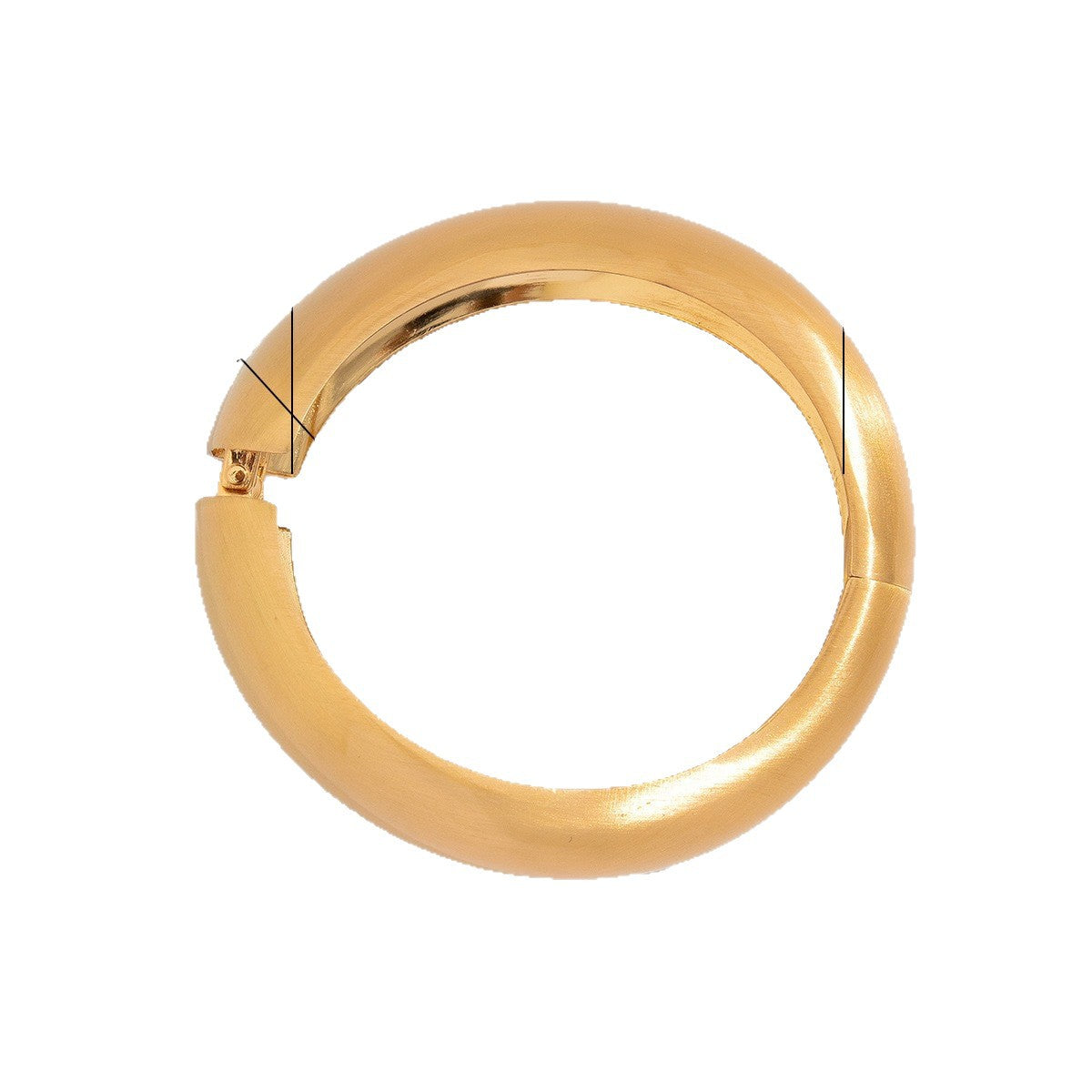Punk Minimalist Round Geometric Plated Alloy Wide Cuff Bracelet