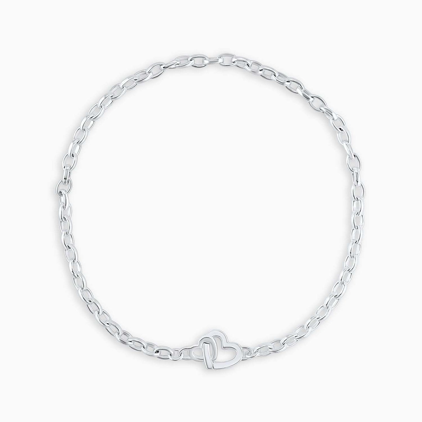 Minimalist Heart-Shaped Titanium Steel Necklace with 18K Gold Plating for Women