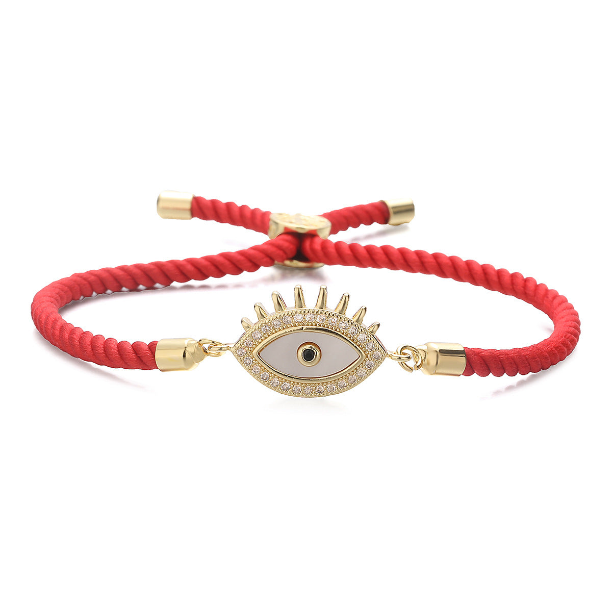 Geometric Brass Gold Plated Cubic Zirconia Inlay Bracelet for Women