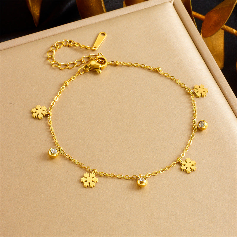 Minimalist Gold Plated Stainless Steel Butterfly Round Crown Eye Pendant Necklace and Bracelet Set for Women