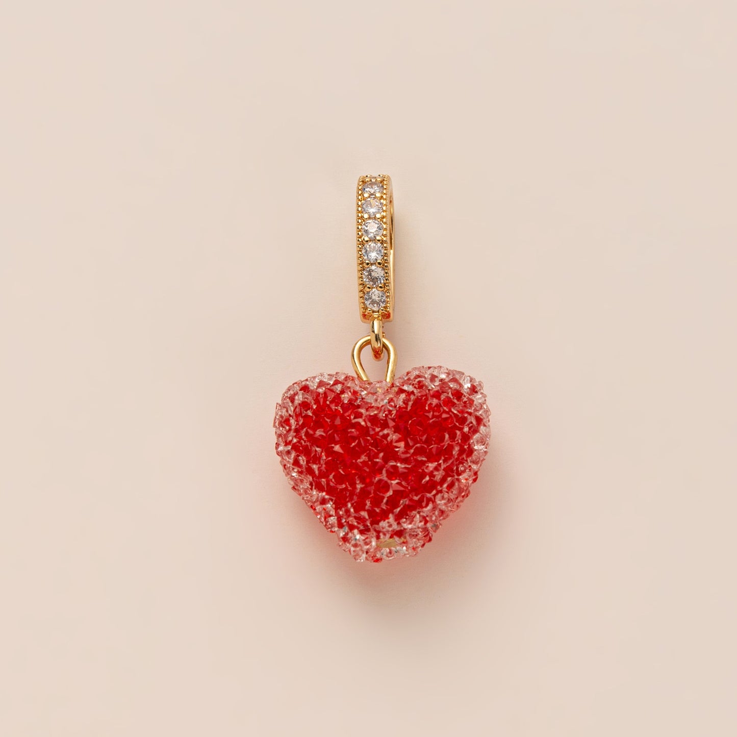 Sweet Colorful Heart Geometric Acrylic Pearl Plated Necklace