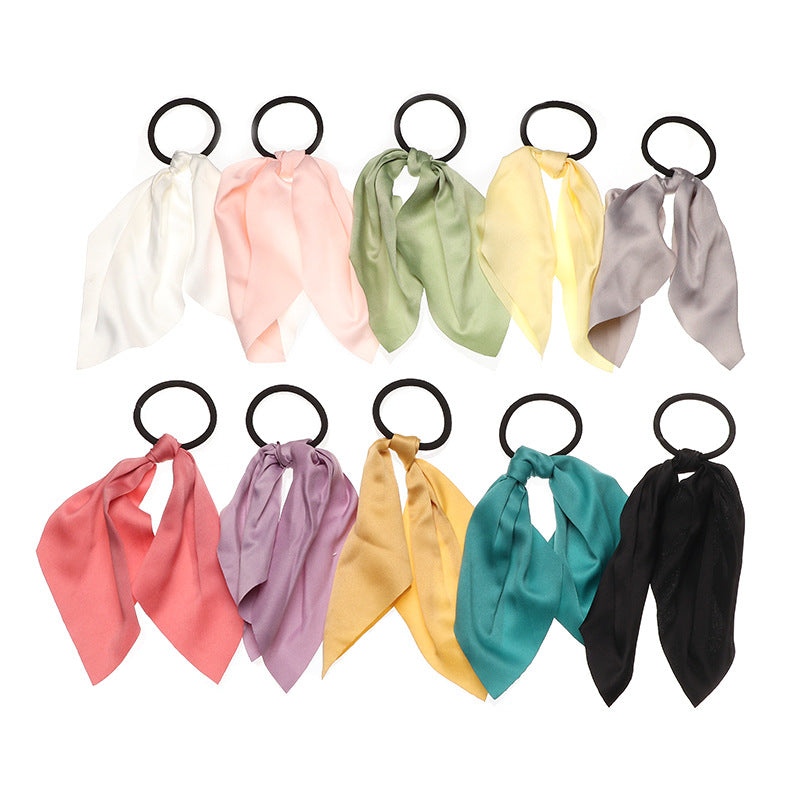 Set de Accesorios para el Cabello de Niñas, Lazos de Estilo Coreano, Diadema de Color Sólido Minimalista y Gomas Elásticas, Accesorios para el Pelo en Forma de U