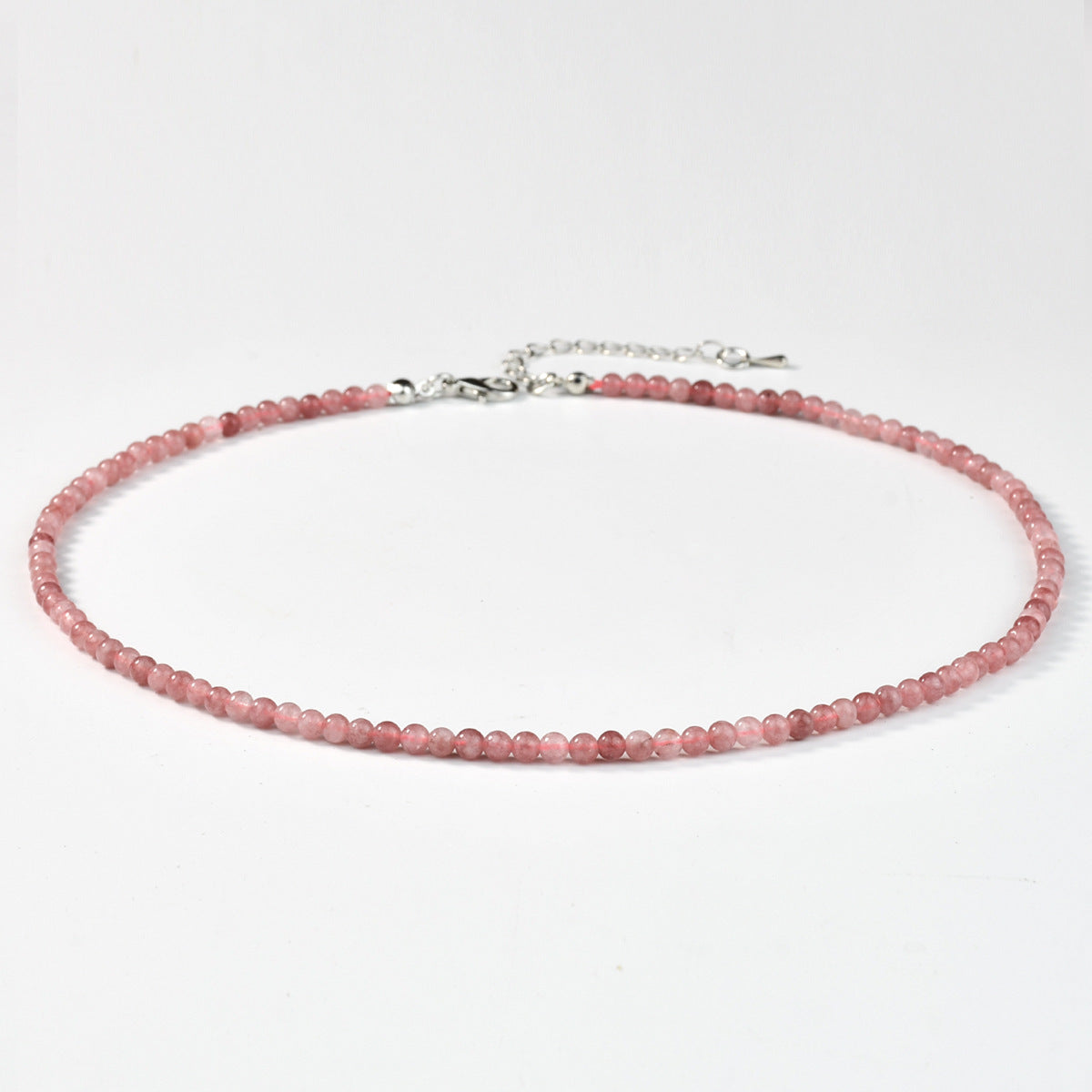 Collar colgante geométrico artístico vintage para mujer con cuentas de piedra natural tejidas a mano en cadena de bola redonda