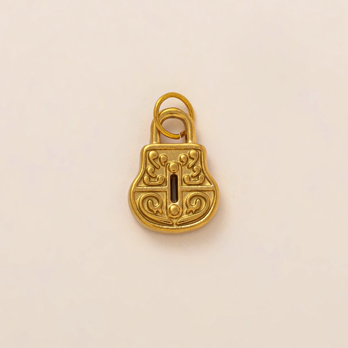 Vintage 18K Gold Plated Stainless Steel Letter Envelope Pendant Charm Bar for Women