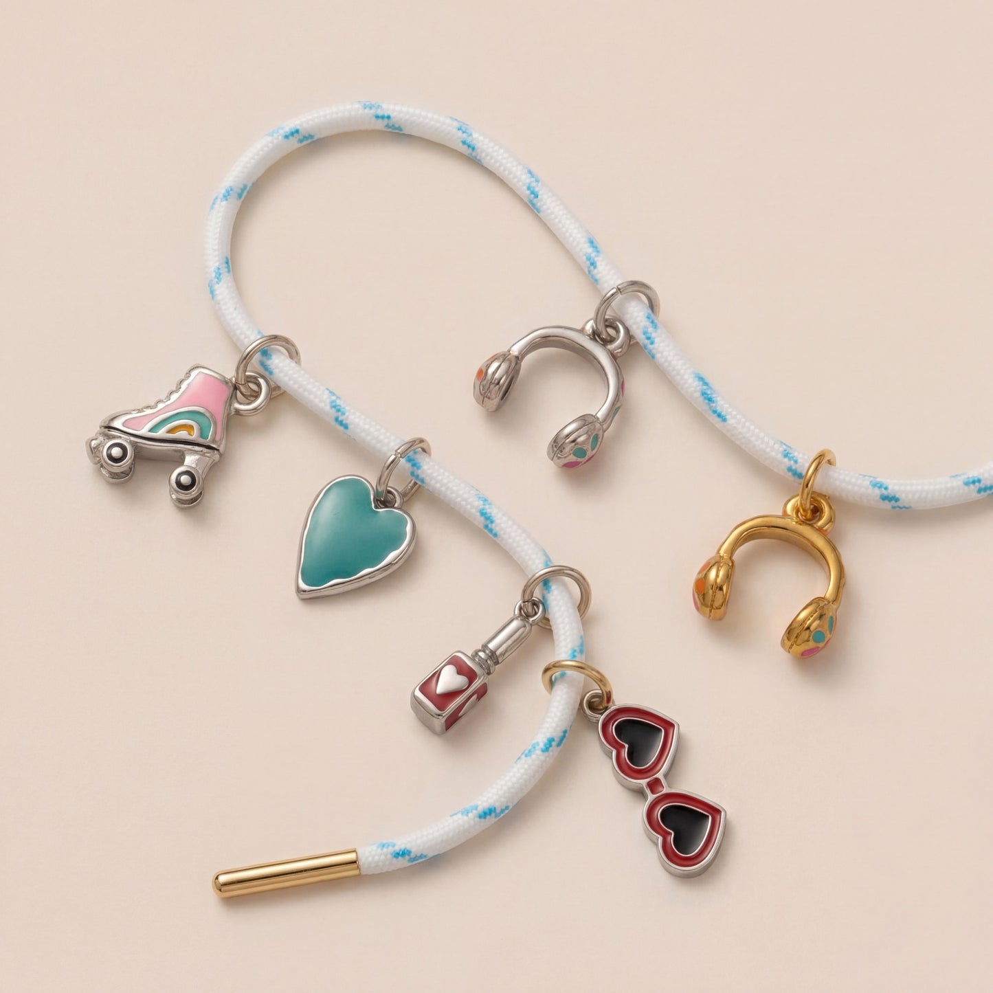 18K Gold Plated Titanium Steel DIY Charm Bar