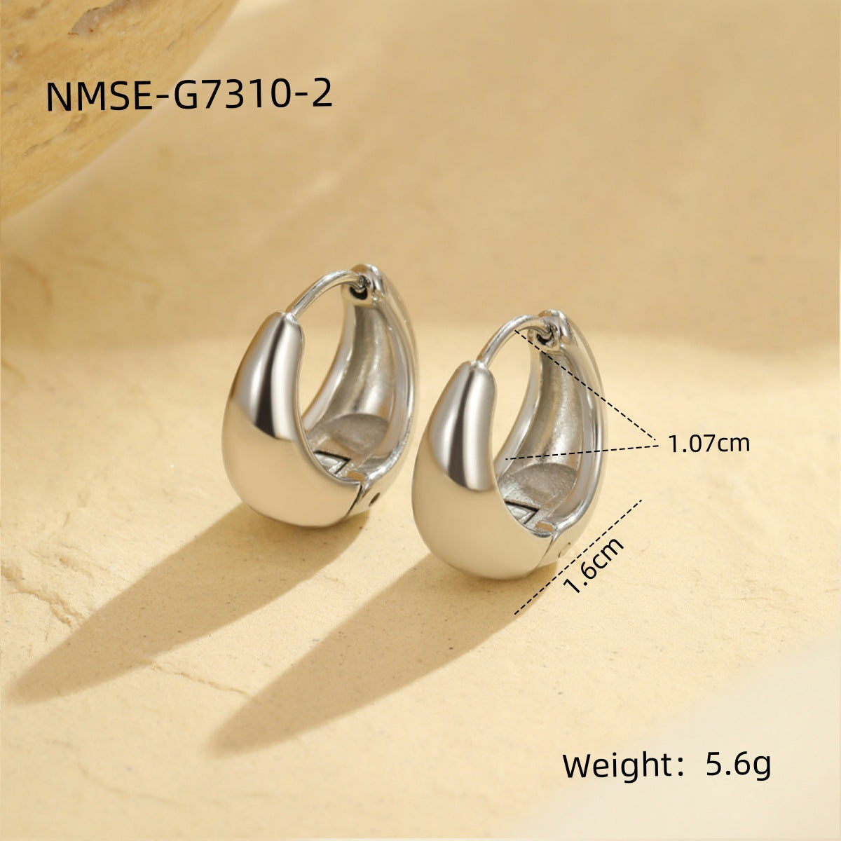Minimalist Geometric Stainless Steel Ear Cuffs with Plating Finish for Women Fashion Earrings