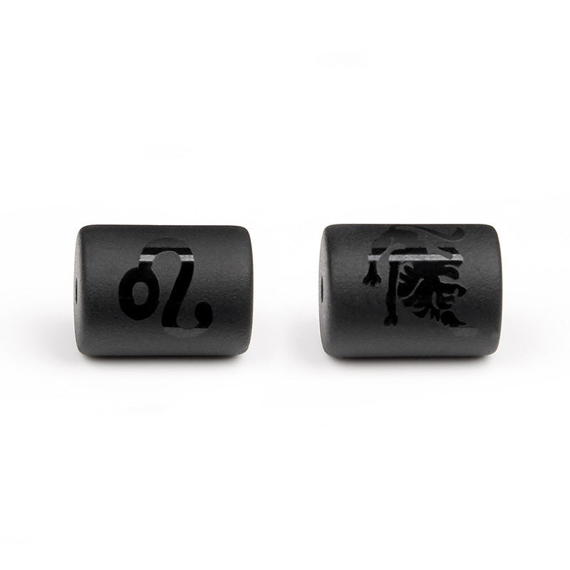 Matte Square Glass Zodiac Charm Bar