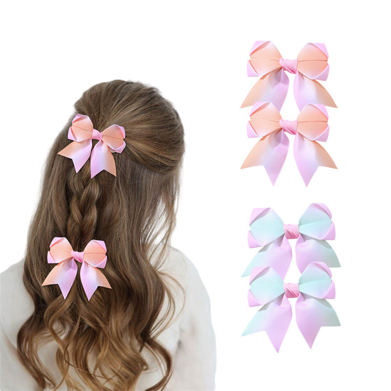 Simpatica Clip per Capelli a Forma di Fiocco per Bambine Realizzata in Tulle con Dettagli Arricciati e a Rete con Chiusura a Molla, Adatta a Bambini dai 3 ai 10 Anni