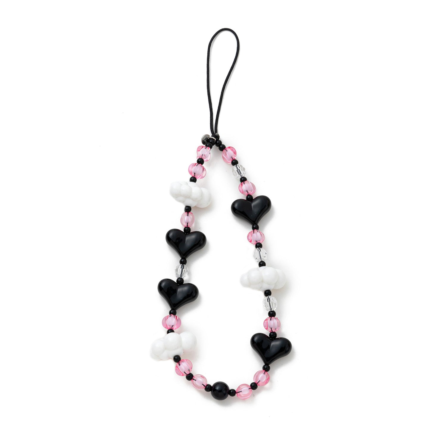 Heart Cloud Acrylic Plated Pendant Charm Chain