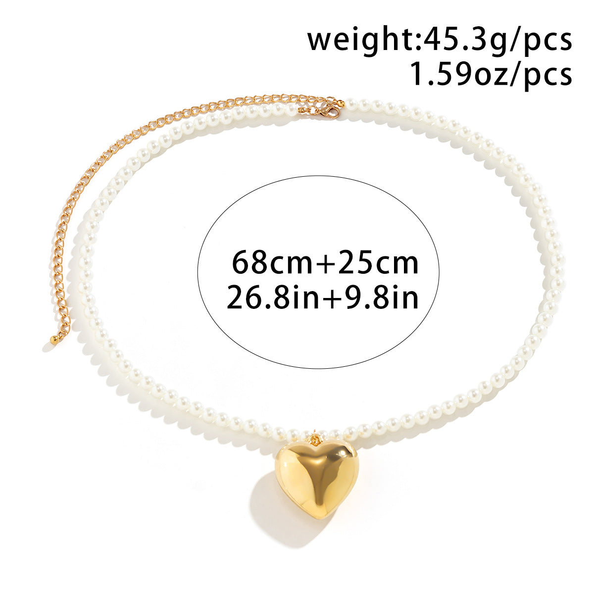 Catenella da vita con nappe e ciondolo a forma di cuore colorato minimalista da donna con chiusura a moschettone