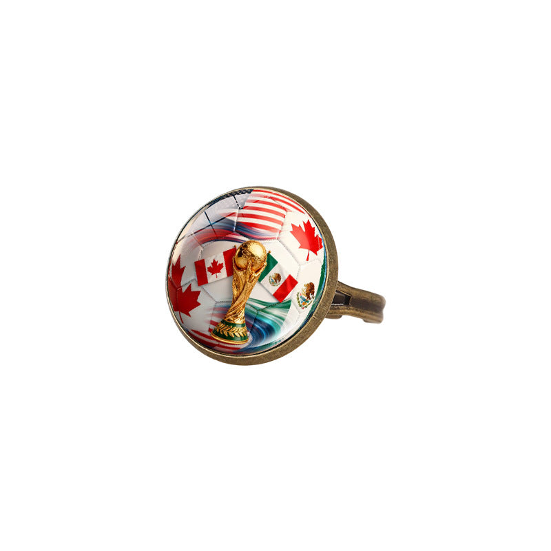 Sporty Geometric Alloy Plated Ring Unisex Fashion Jewelry
