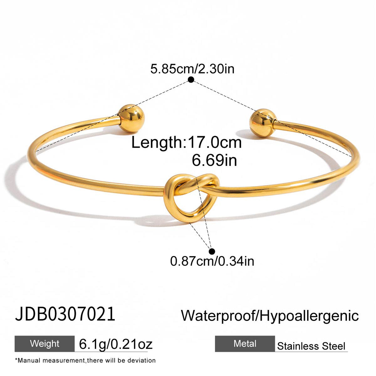 Bracciale a Polsino in Acciaio Inossidabile con Occhio di Tigre e Design Geometrico, Placcato Oro 18K, Anello Aperto, Gioielli Leggeri