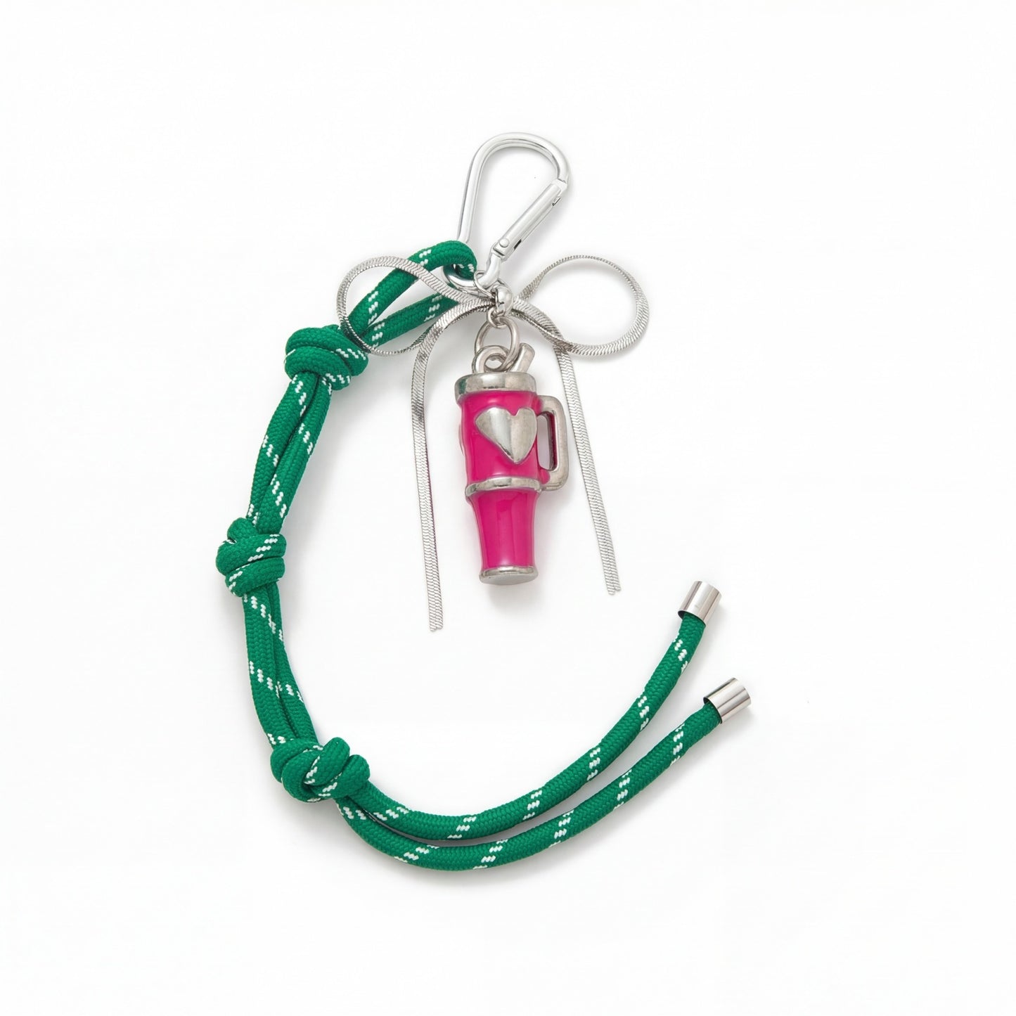 Sweet Striped 18K Gold Plated Zinc Alloy Charm Bar