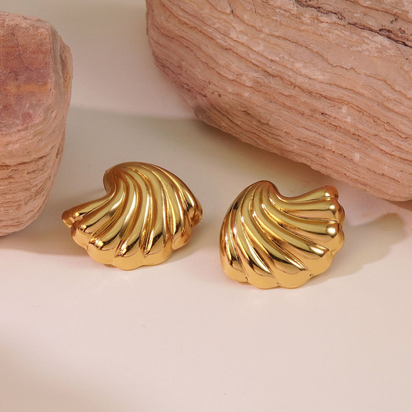 Vintage Geometric Plated Stainless Steel Earrings for Women