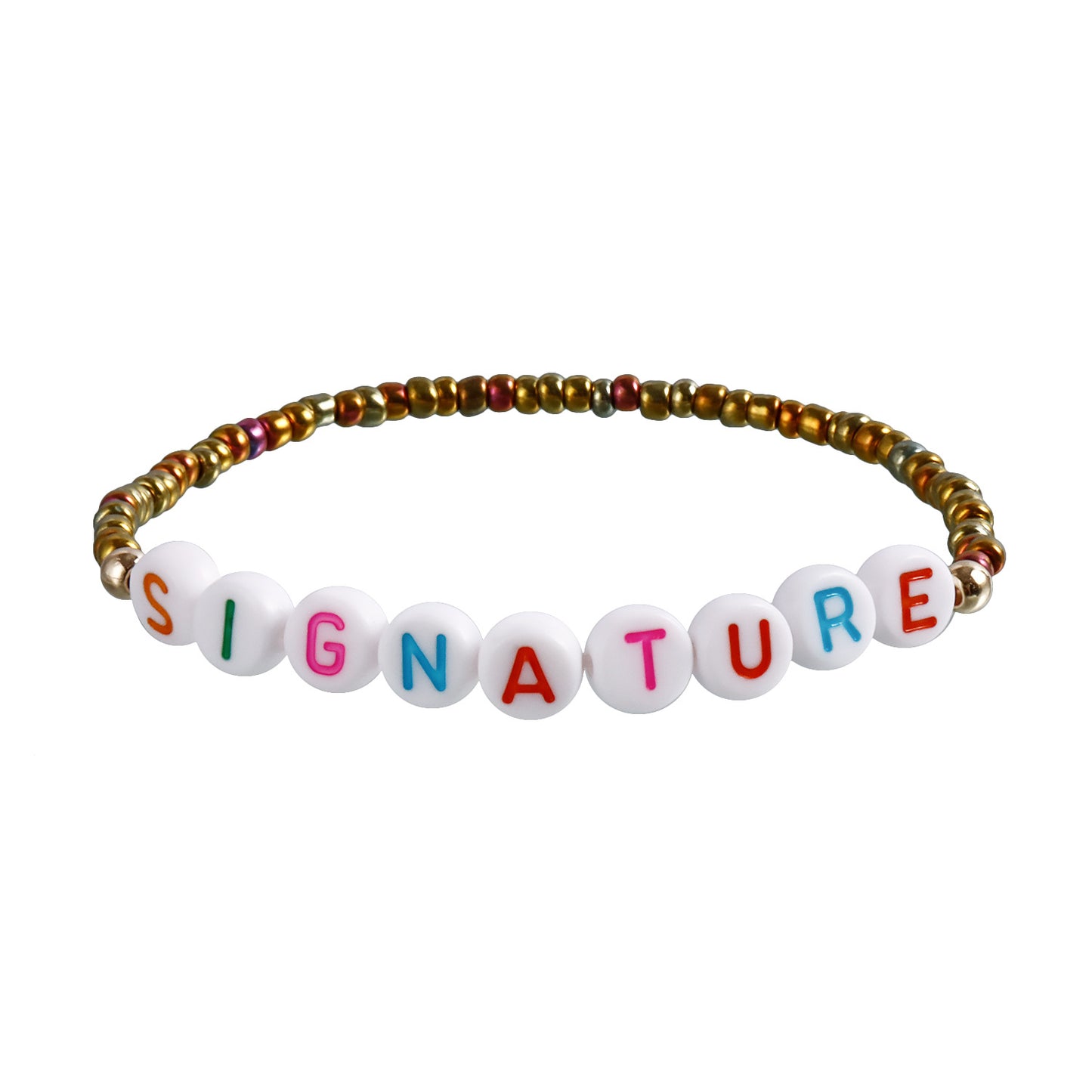 Bohemian Geometric Beaded Bracelet with Plated Finish for Women