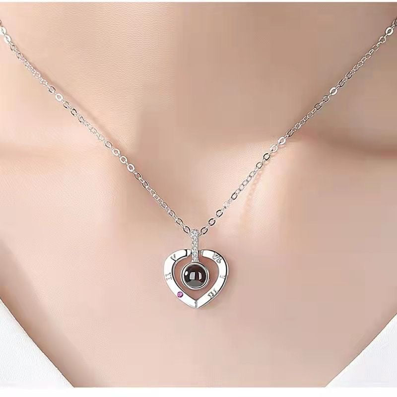 Minimalist Heart Titanium Steel Plated Necklace for Women