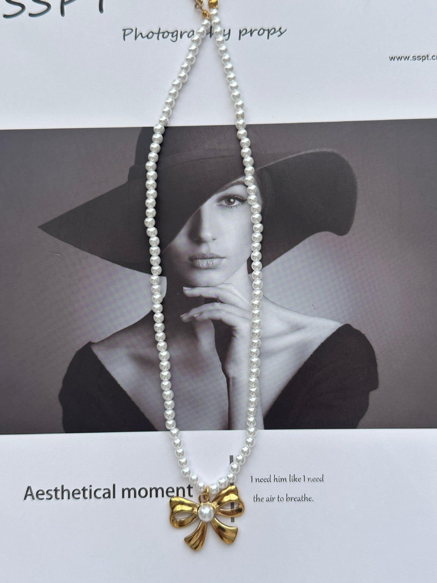 Casual Floral Heart Stainless Steel Plated Necklace with Ceramic Pendant for Women