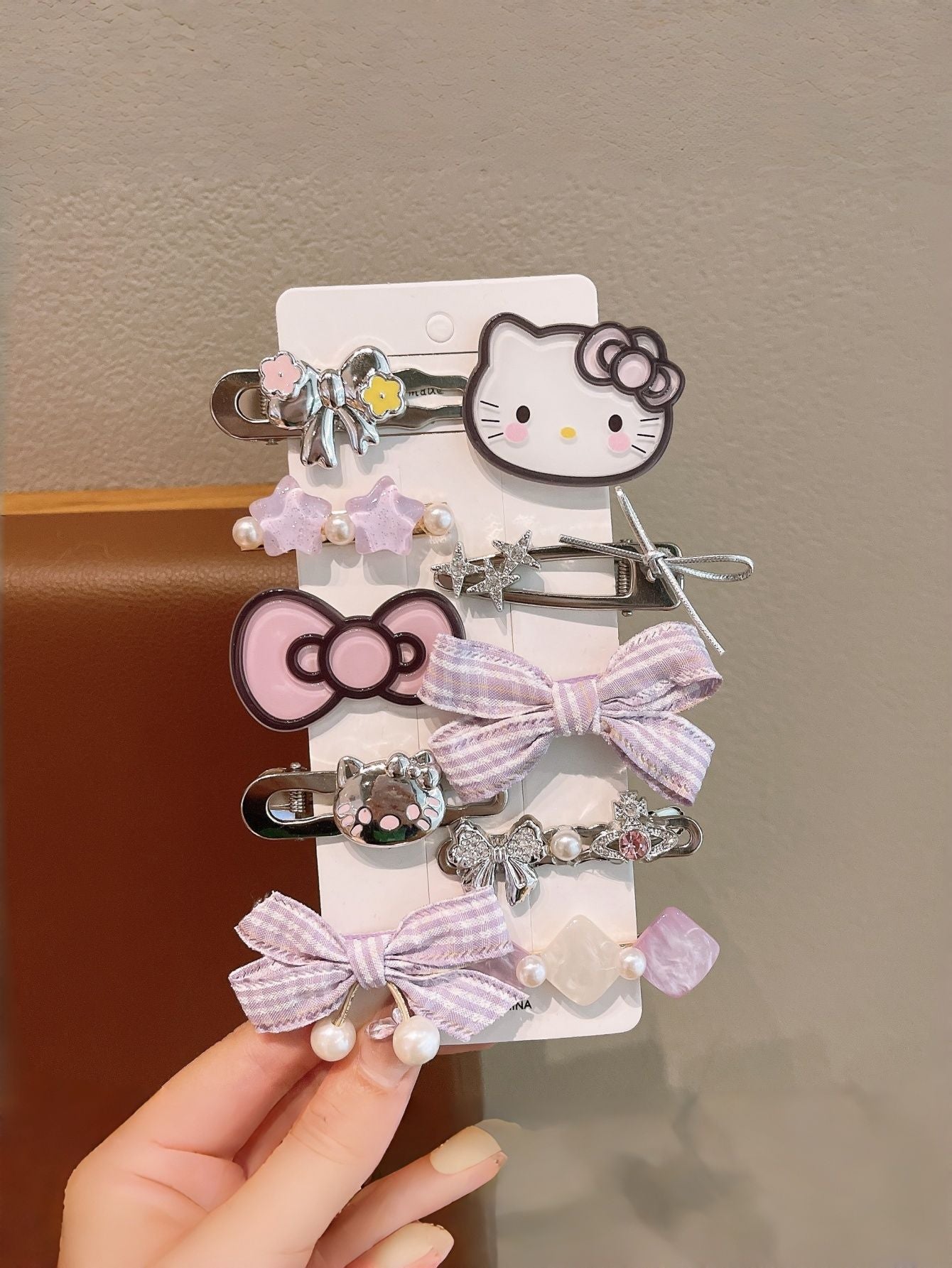 Natural Style Bow-Shaped Polyester Hair Clip for Girls with Ruffled and Mesh Details, Duckbill Clip Design, Princess Collection