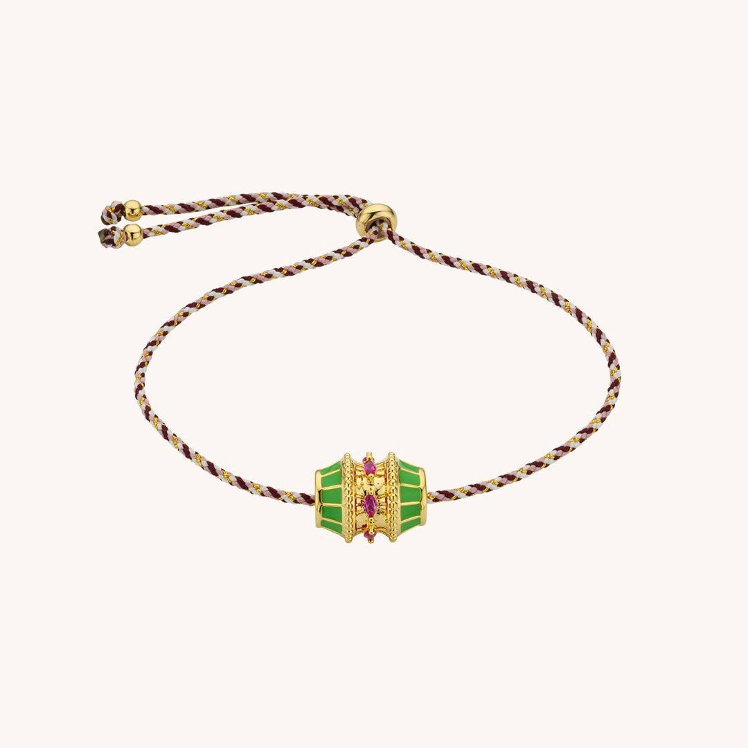 Collana con pendente a tamburo geometrico intrecciato con finitura in oro 18K placcato sottovuoto, regalo unisex per San Valentino