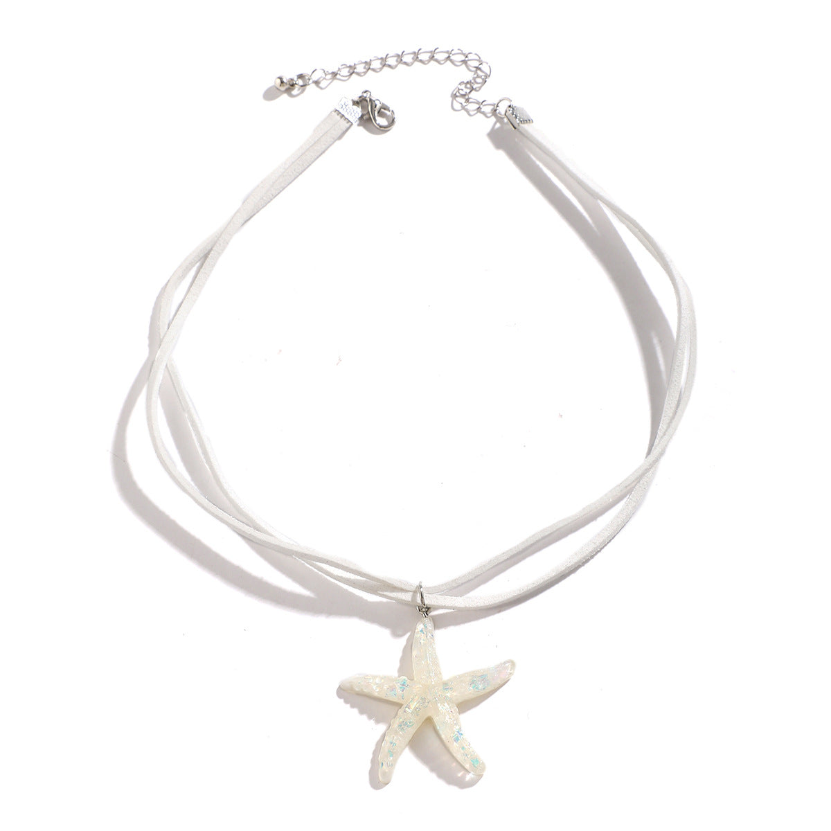 Bohemian Sweet Alloy Plated Star Geometric Pendant Tassel Charm Bar Necklace for Women